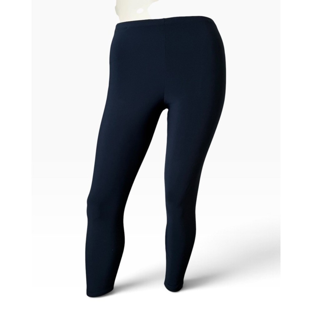 Sympli Canada Navy Blue Leggings Seamless Elastic Waist Pull On High Rise Sz 12